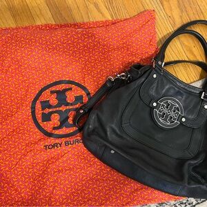 Tory Burch Black Leather Shoulder Bag